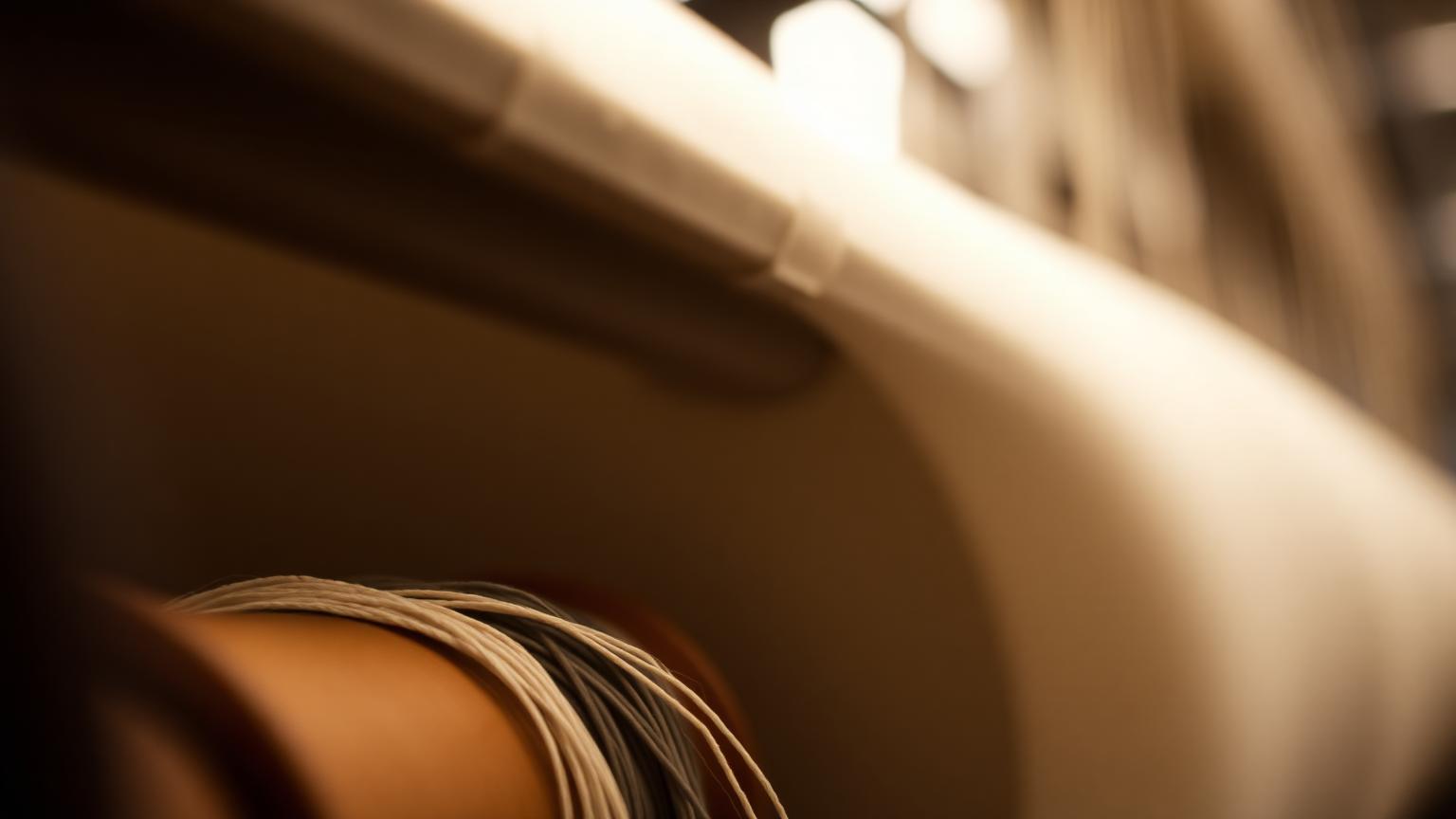 خيوط قطن إنجليزي على بكرات صناعية